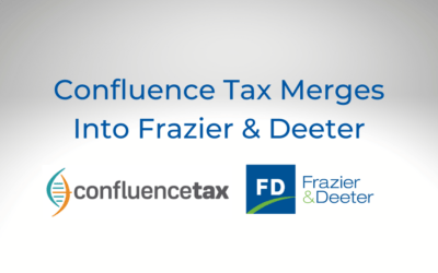 Confluence Tax, Specialist Tax Advisory Firm Serving Biotechnology and Technology Companies, Merges Into Frazier & Deeter
